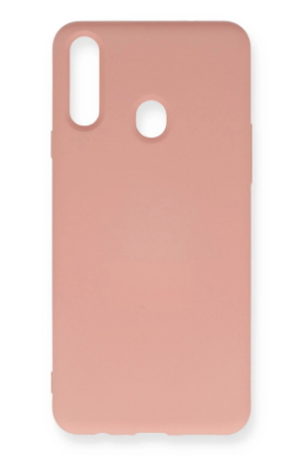 Newface Samsung Galaxy A20S Kılıf Nano içi Kadife Silikon - Pudra resmi