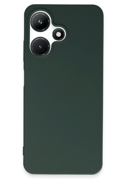 Newface İnfinix Hot 30i Kılıf First Silikon - Koyu Yeşil resmi