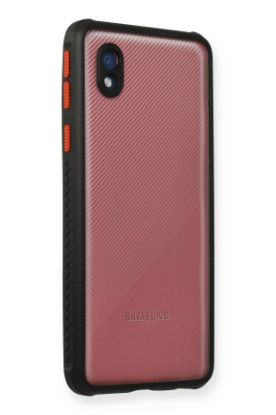 Newface Samsung Galaxy A01 Core Kılıf Miami Şeffaf Silikon - Siyah resmi