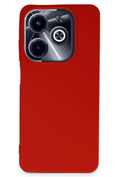 Newface İnfinix Hot 40i Kılıf First Silikon - Kırmızı resmi
