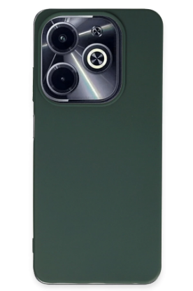 Newface İnfinix Hot 40i Kılıf First Silikon - Koyu Yeşil resmi