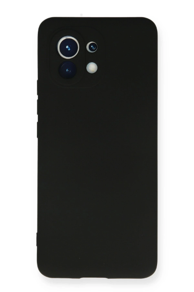 Newface Xiaomi Mi 11 Kılıf Nano içi Kadife Silikon - Siyah resmi