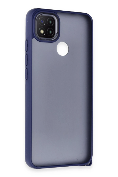 Newface Xiaomi Redmi 9C Kılıf Elegant Kapak - Lacivert resmi