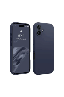 Newface iPhone 16 Kılıf First Silikon - Lacivert resmi