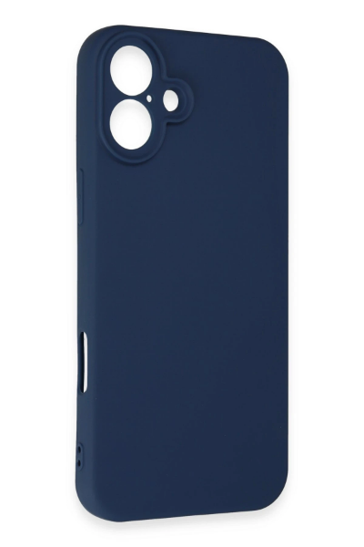 Newface iPhone 16 Kılıf First Silikon - Lacivert resmi