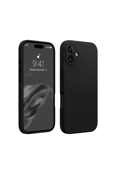 Newface iPhone 16 Plus Kılıf First Silikon - Siyah resmi