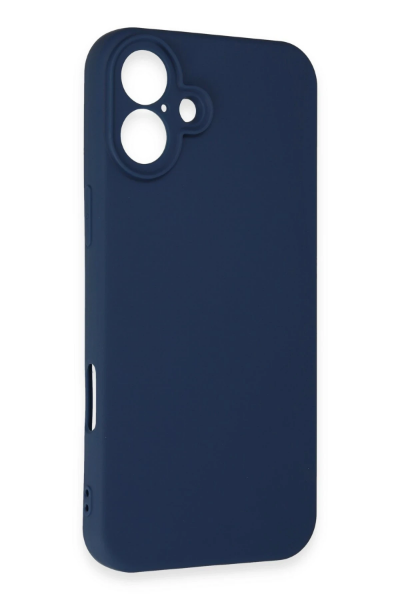 Newface iPhone 16 Plus Kılıf First Silikon - Lacivert resmi