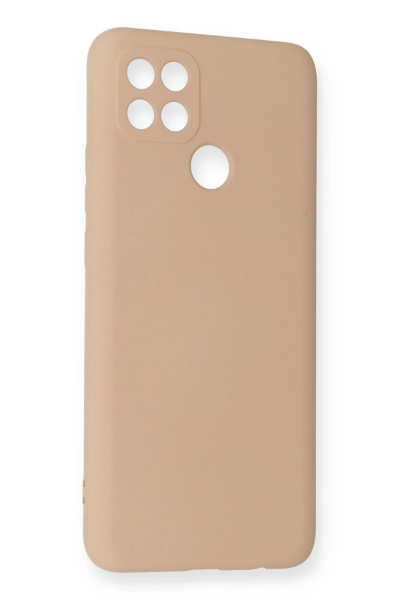 Newface Oppo A15 Kılıf Nano içi Kadife Silikon - Pudra resmi