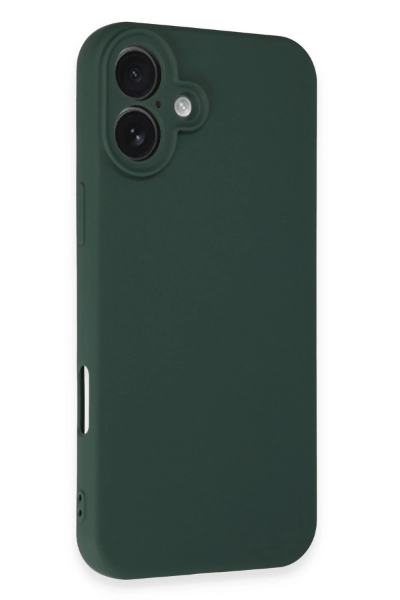 Newface iPhone 16 Plus Kılıf First Silikon - Koyu Yeşil resmi