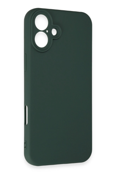 Newface iPhone 16 Plus Kılıf First Silikon - Koyu Yeşil resmi