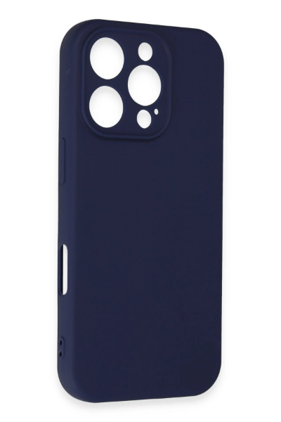 Newface iPhone 16 Pro Kılıf First Silikon - Lacivert resmi