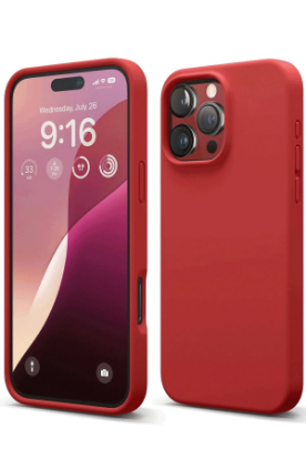 Newface iPhone 16 Pro Max Kılıf First Silikon - Kırmızı resmi