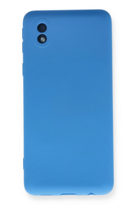 Newface Samsung Galaxy A01 Core Kılıf Nano içi Kadife Silikon - Mavi resmi