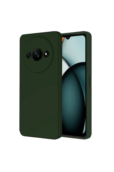 Newface Realme C61 Kılıf First Silikon - Koyu Yeşil resmi