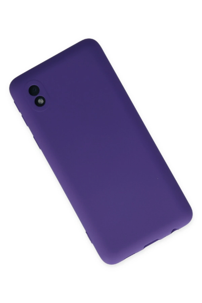 Newface Samsung Galaxy A01 Core Kılıf Nano içi Kadife Silikon - Mor resmi