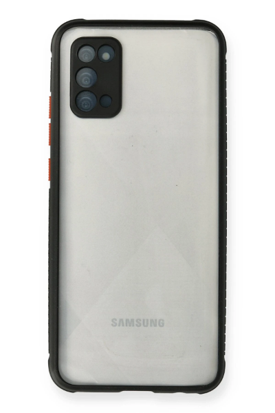Newface Samsung Galaxy A02S Kılıf Miami Şeffaf Silikon - Siyah resmi