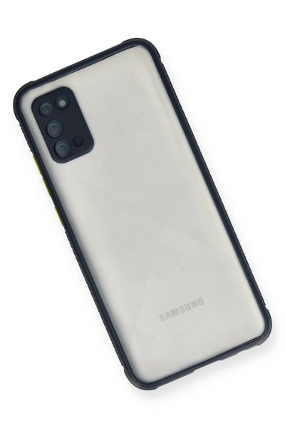 Newface Samsung Galaxy A02S Kılıf Miami Şeffaf Silikon - Lacivert resmi