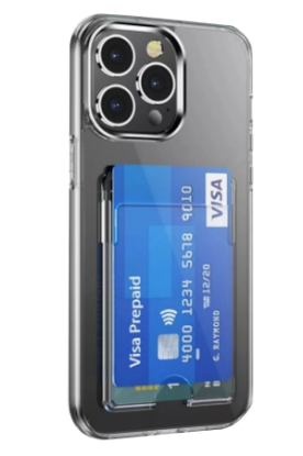 Newface iPhone 15 Pro Kılıf Kart Şeffaf Silikon - Şeffaf resmi