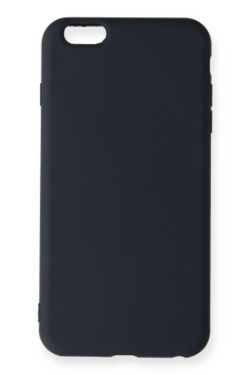 Newface iPhone 6 Plus Kılıf Nano içi Kadife Silikon - Lacivert resmi
