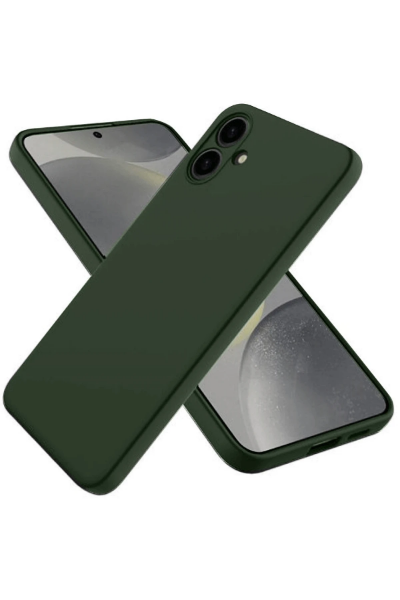 Newface Samsung Galaxy A06 Kılıf First Silikon - Koyu Yeşil resmi