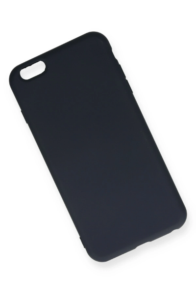 Newface iPhone 6 Plus Kılıf Nano içi Kadife Silikon - Lacivert resmi