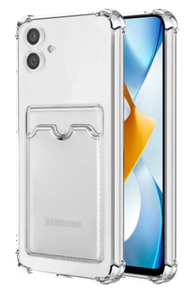 Newface Samsung Galaxy A05 Kılıf Kart Şeffaf Silikon - Şeffaf resmi