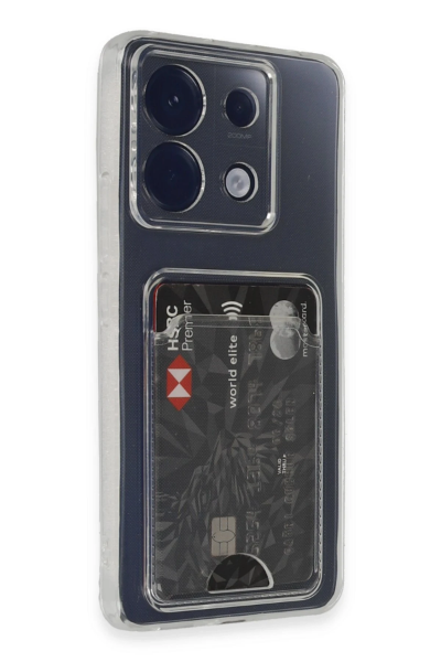 Newface Xiaomi Poco X6 Kılıf Kart Şeffaf Silikon - Şeffaf resmi