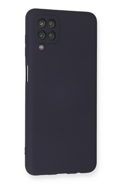 Newface Samsung Galaxy A12 Kılıf Nano içi Kadife Silikon - Lacivert resmi