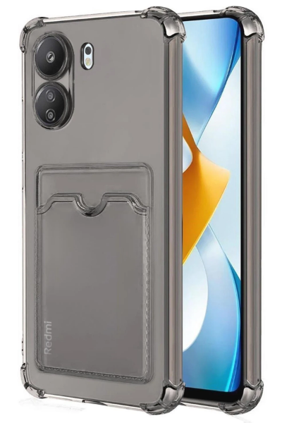 Newface Xiaomi Redmi 13C Kılıf Kart Şeffaf Silikon - Şeffaf resmi