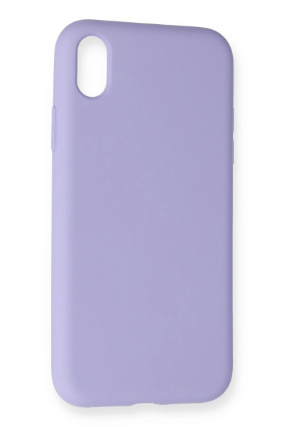 Newface iPhone XR Kılıf Nano içi Kadife Silikon - Lila resmi