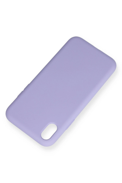 Newface iPhone XR Kılıf Nano içi Kadife Silikon - Lila resmi