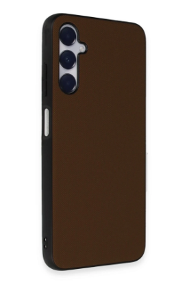 Newface Samsung Galaxy A15 4G Kılıf Taft Kapak - Kahverengi resmi