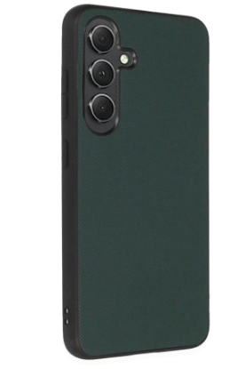 Newface Samsung Galaxy A15 4G Kılıf Taft Kapak - Koyu Yeşil resmi
