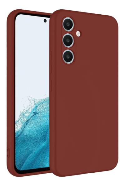 Newface Samsung Galaxy A16 5G Kılıf First Silikon - Bordo resmi