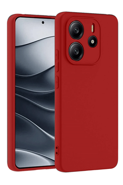 Newface Xiaomi Redmi Note 14 4G Kılıf First Silikon - Kırmızı resmi