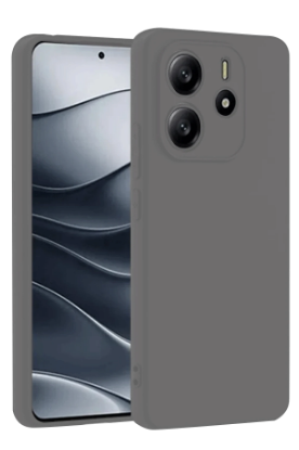 Newface Xiaomi Redmi Note 14 4G Kılıf First Silikon - Gri resmi