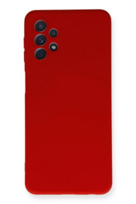 Newface Samsung Galaxy A32 5G Kılıf Nano içi Kadife Silikon - Kırmızı resmi