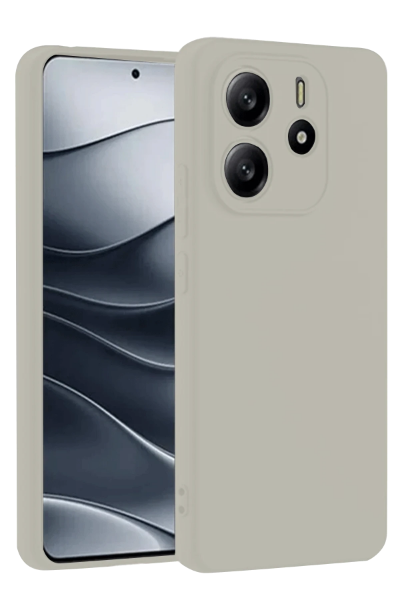 Newface Xiaomi Redmi Note 14 4G Kılıf First Silikon - Krem resmi