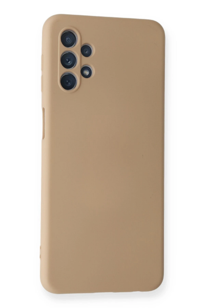 Newface Samsung Galaxy A32 5G Kılıf Nano içi Kadife Silikon - Bej resmi