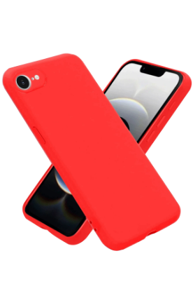 Newface iPhone 16E Kılıf First Silikon - Kırmızı resmi