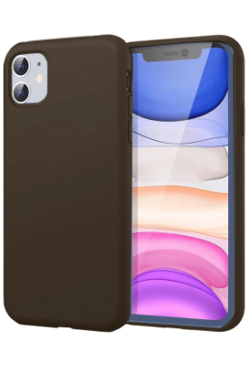 Newface iPhone 11 Kılıf First Silikon - Kahverengi resmi