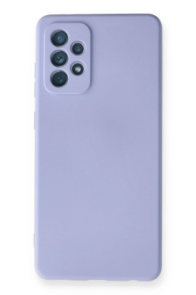 Newface Samsung Galaxy A72 Kılıf Nano içi Kadife Silikon - Lila resmi