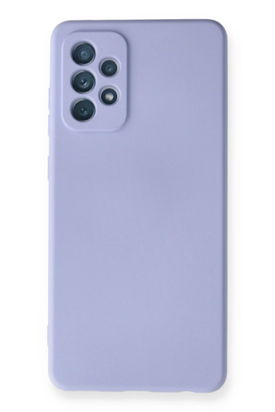 Newface Samsung Galaxy A72 Kılıf Nano içi Kadife Silikon - Lila resmi