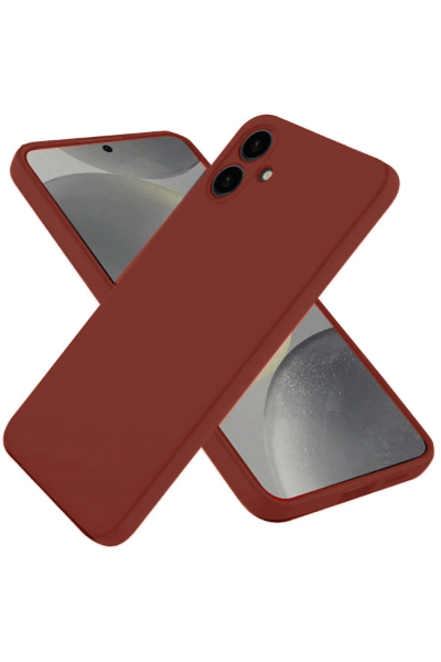 Newface Samsung Galaxy A06 Kılıf First Silikon - Bordo resmi