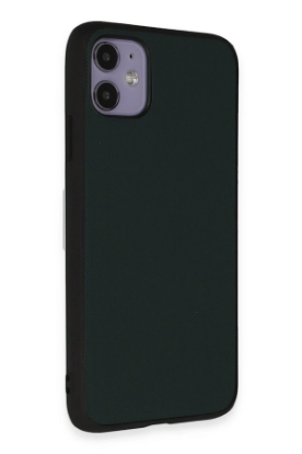 Newface iPhone 11 Kılıf Taft Kapak - Koyu Yeşil resmi