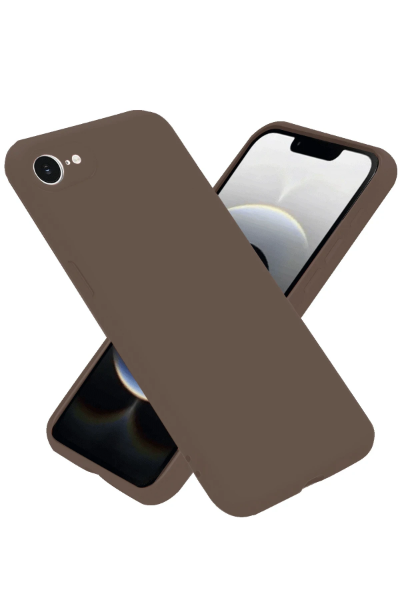 Newface iPhone 16E Kılıf First Silikon - Kahverengi resmi
