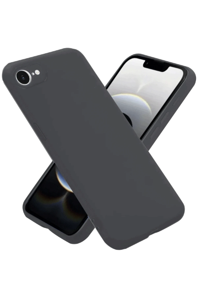 Newface iPhone 16E Kılıf First Silikon - Gri resmi
