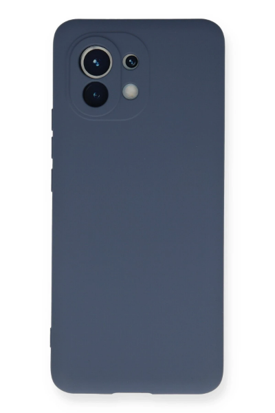 Newface Xiaomi Mi 11 Kılıf Nano içi Kadife Silikon - Gri resmi