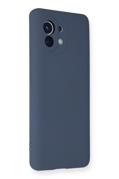 Newface Xiaomi Mi 11 Kılıf Nano içi Kadife Silikon - Gri resmi
