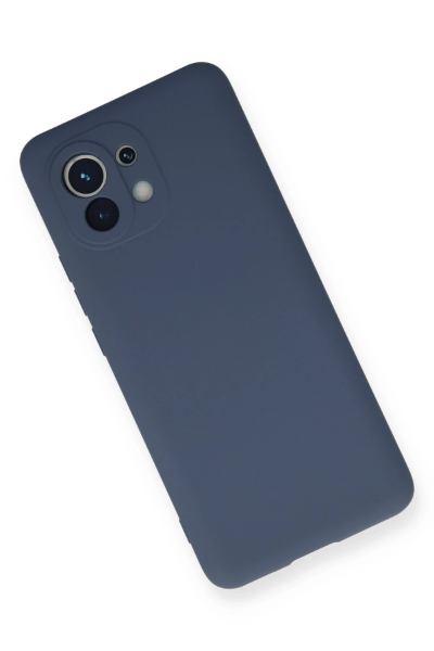 Newface Xiaomi Mi 11 Kılıf Nano içi Kadife Silikon - Gri resmi